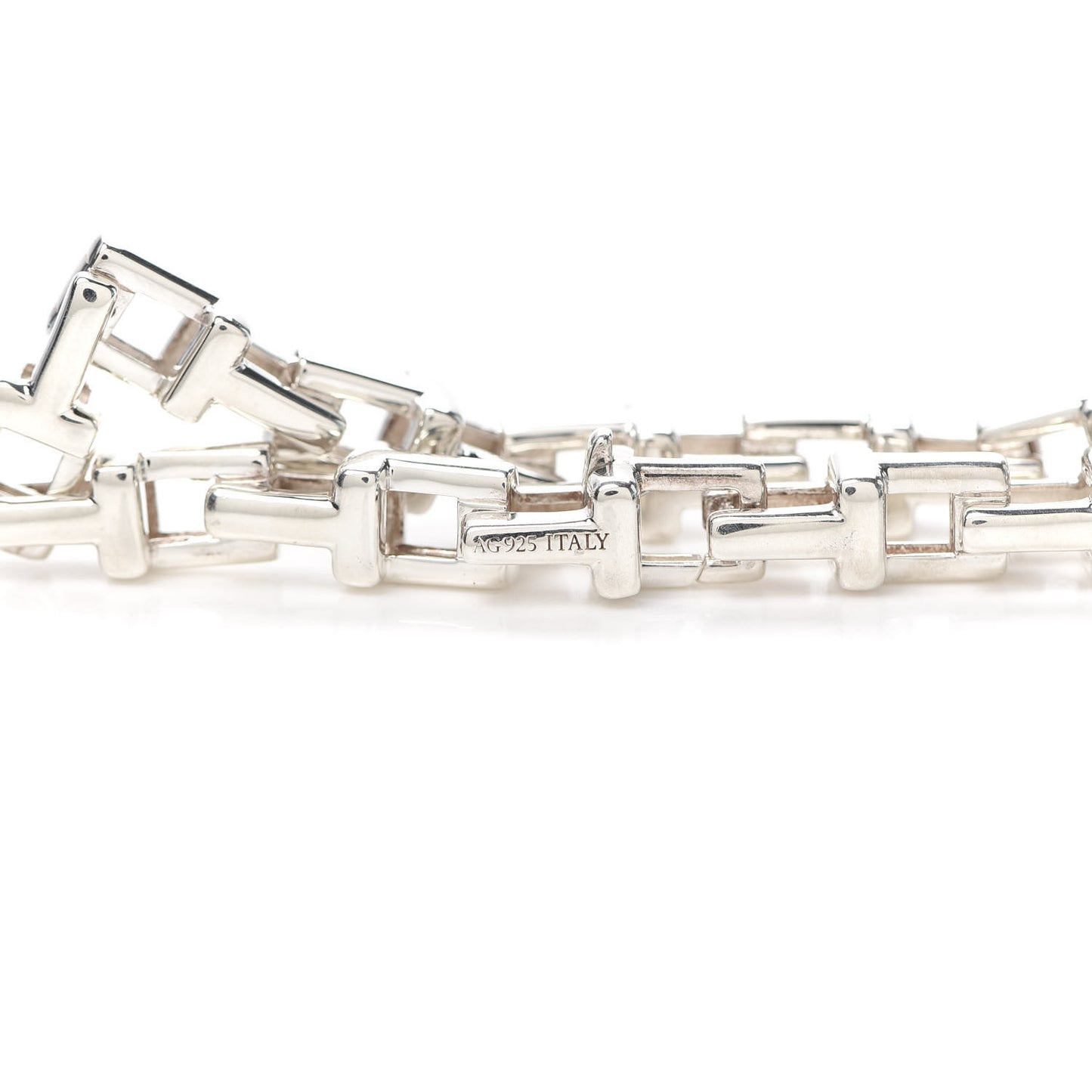 Sterling Silver T Chain Bracelet