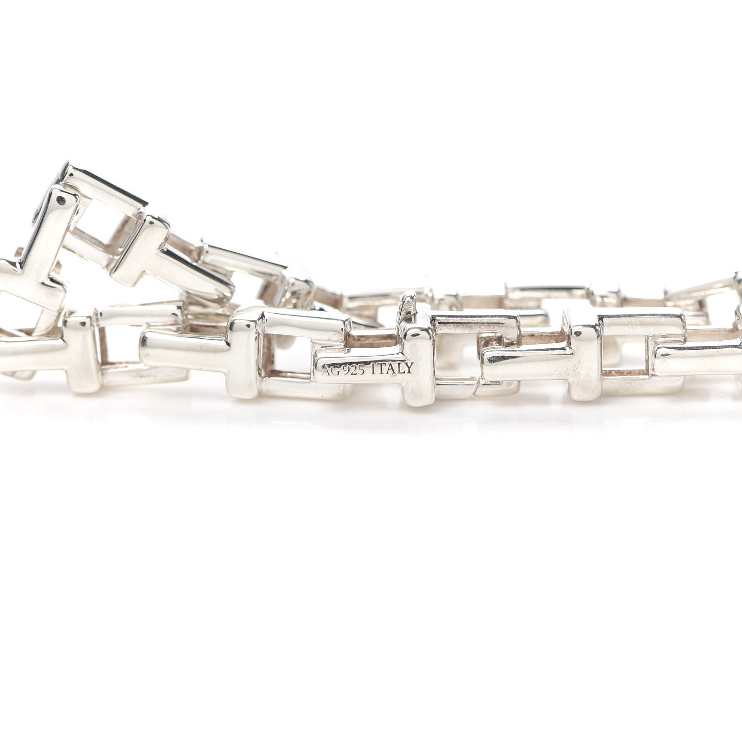 Tiffany Sterling Silver T Chain Bracelet 6 of 7
