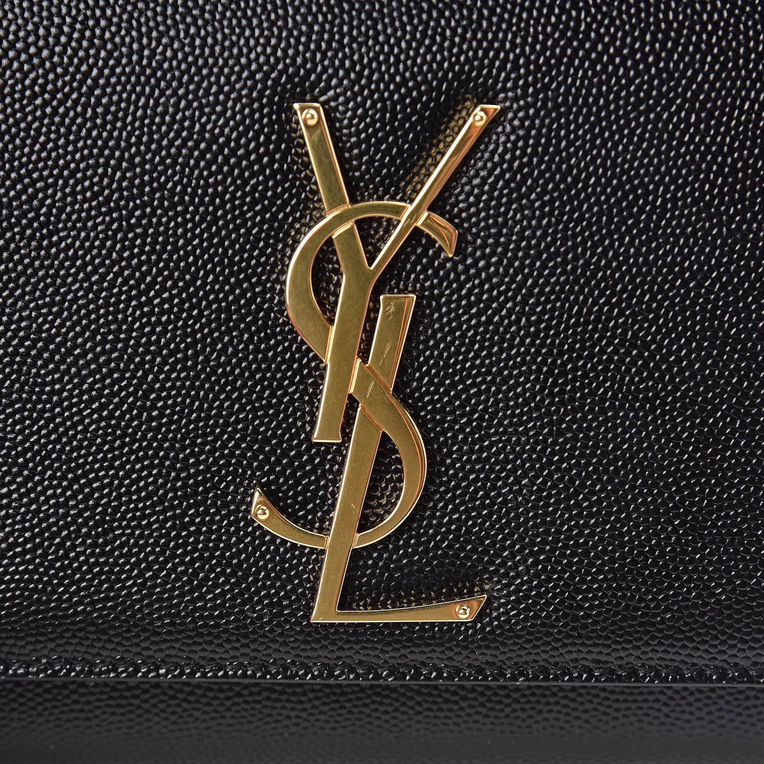 Saint Laurent Grain De Poudre Small Monogram Kate Satchel Black 9 of 9