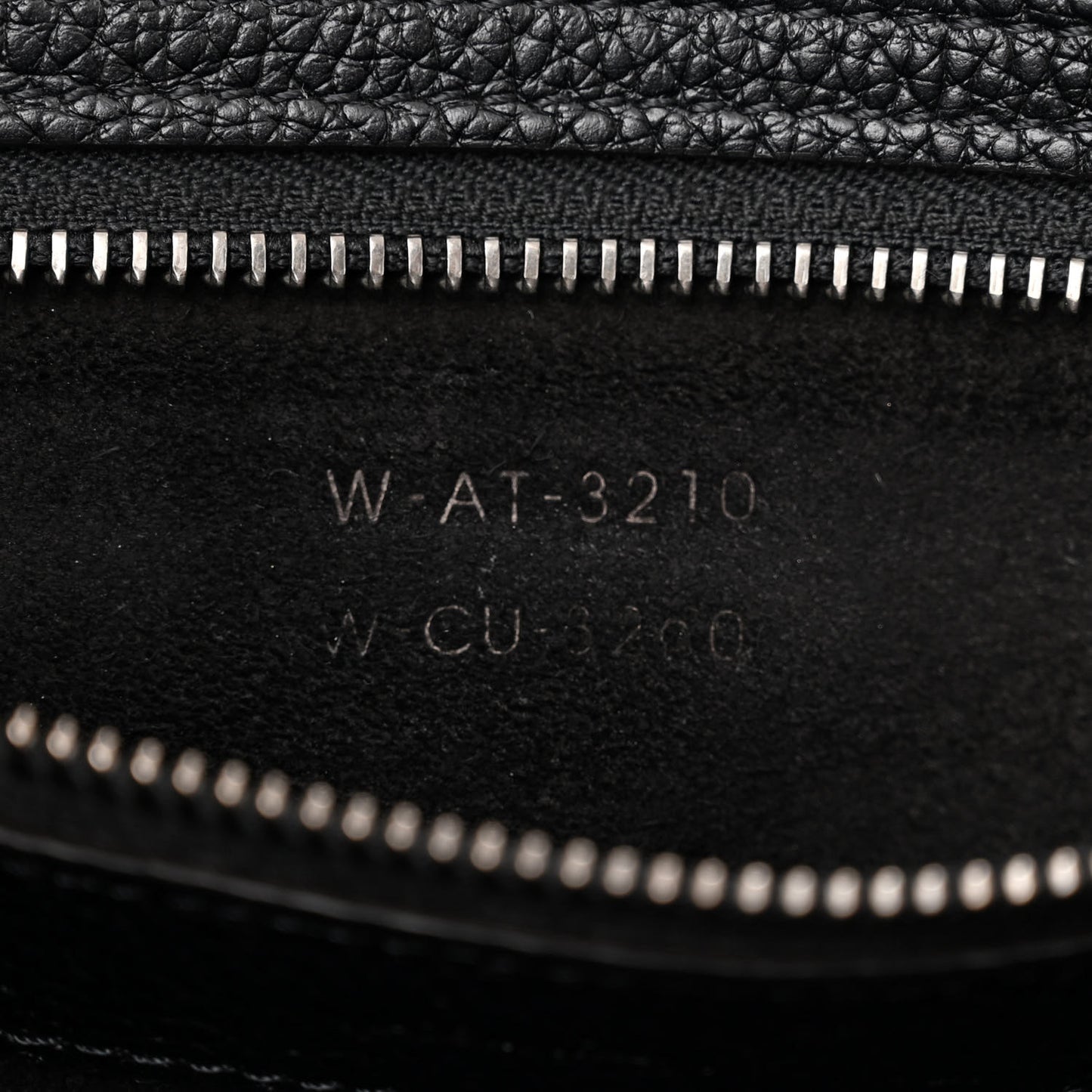 Drummed Calfskin Mini Luggage Black