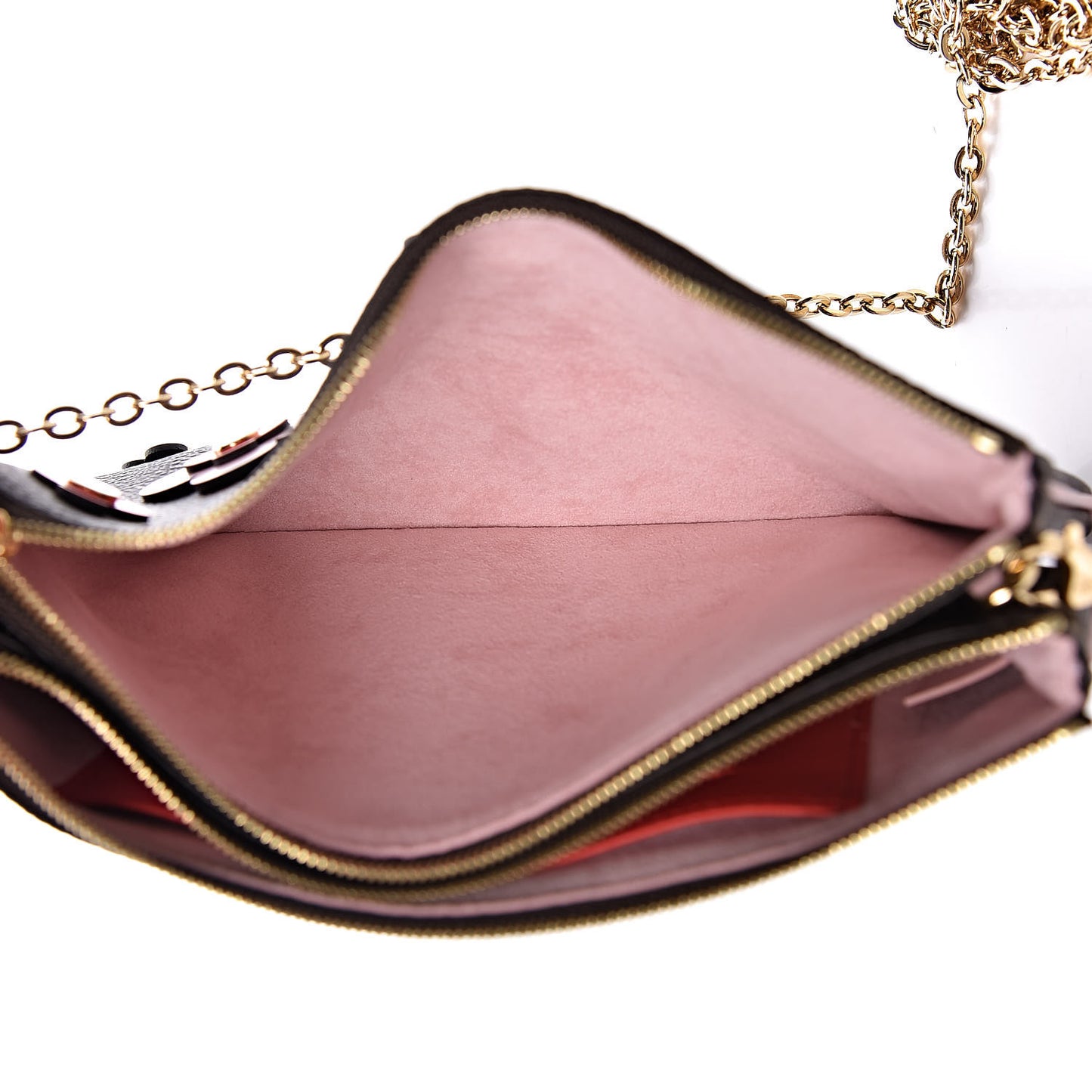 Monogram Blooming Flowers Double Zip Pochette