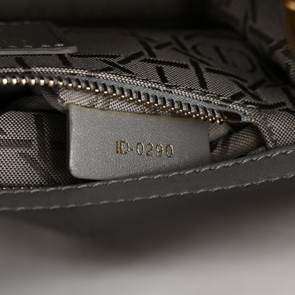 Christian Dior Lambskin Cannage Mini Lady Dior Gray Opaline 7 of 10