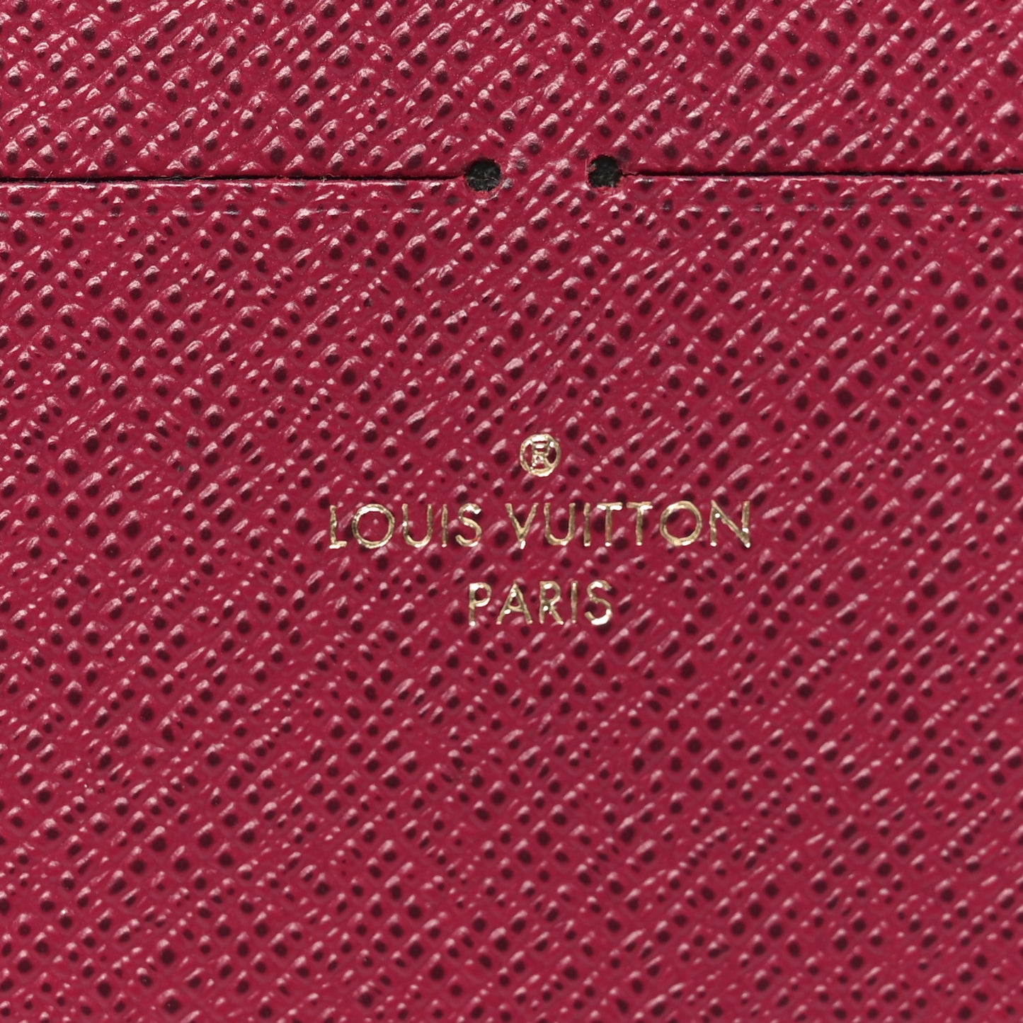 Calfskin Felicie Card Holder Insert Fuchsia
