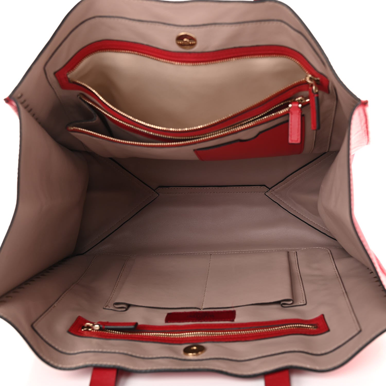 Valentino Garavani Nappa Medium Rockstud Soft Tote Red 5 of 15