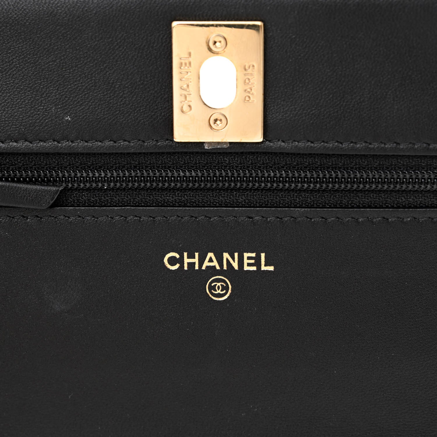 Chanel Lambskin Quilted Trendy CC Wallet On Chain WOC Black 7 of 16