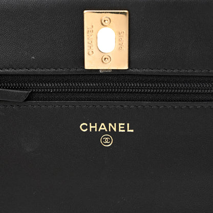 Chanel Lambskin Quilted Trendy CC Wallet On Chain WOC Black 7 of 16