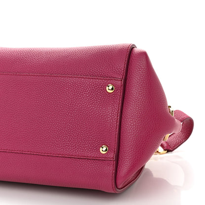 Salvatore Ferragamo Calfskin Sofia Shoulder Bag Pink 9 of 10