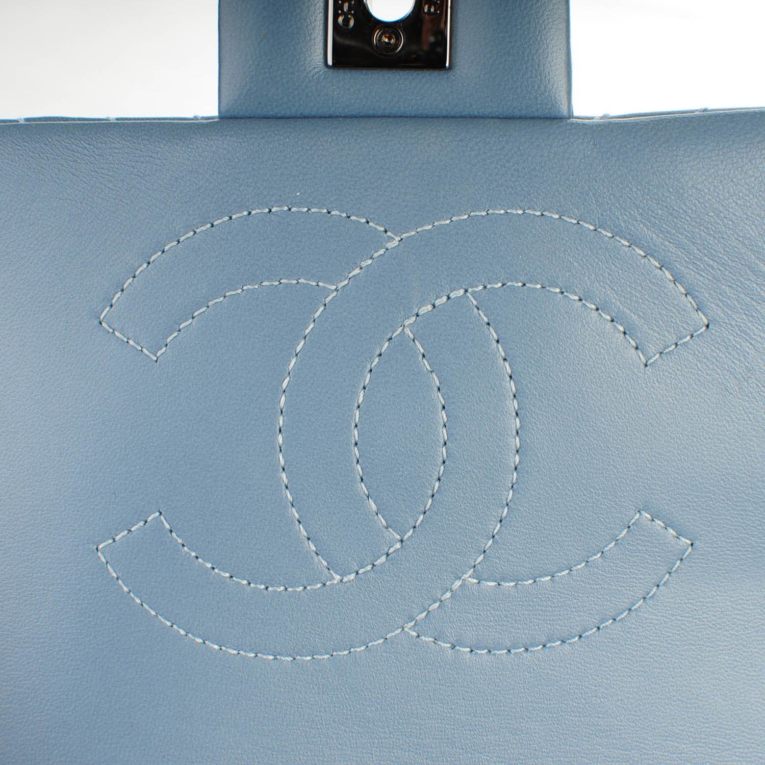Chanel Lambskin Quilted Small CC Crossing Flap Light Blue 5 of 8