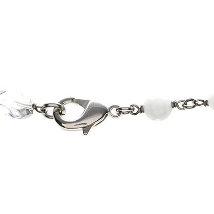Chanel Enamel Crystal CC Long Necklace White 6 of 6