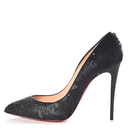Christian Louboutin Pailletes Pigalle Follies 100 Pumps 40 Charbon 1 of 10