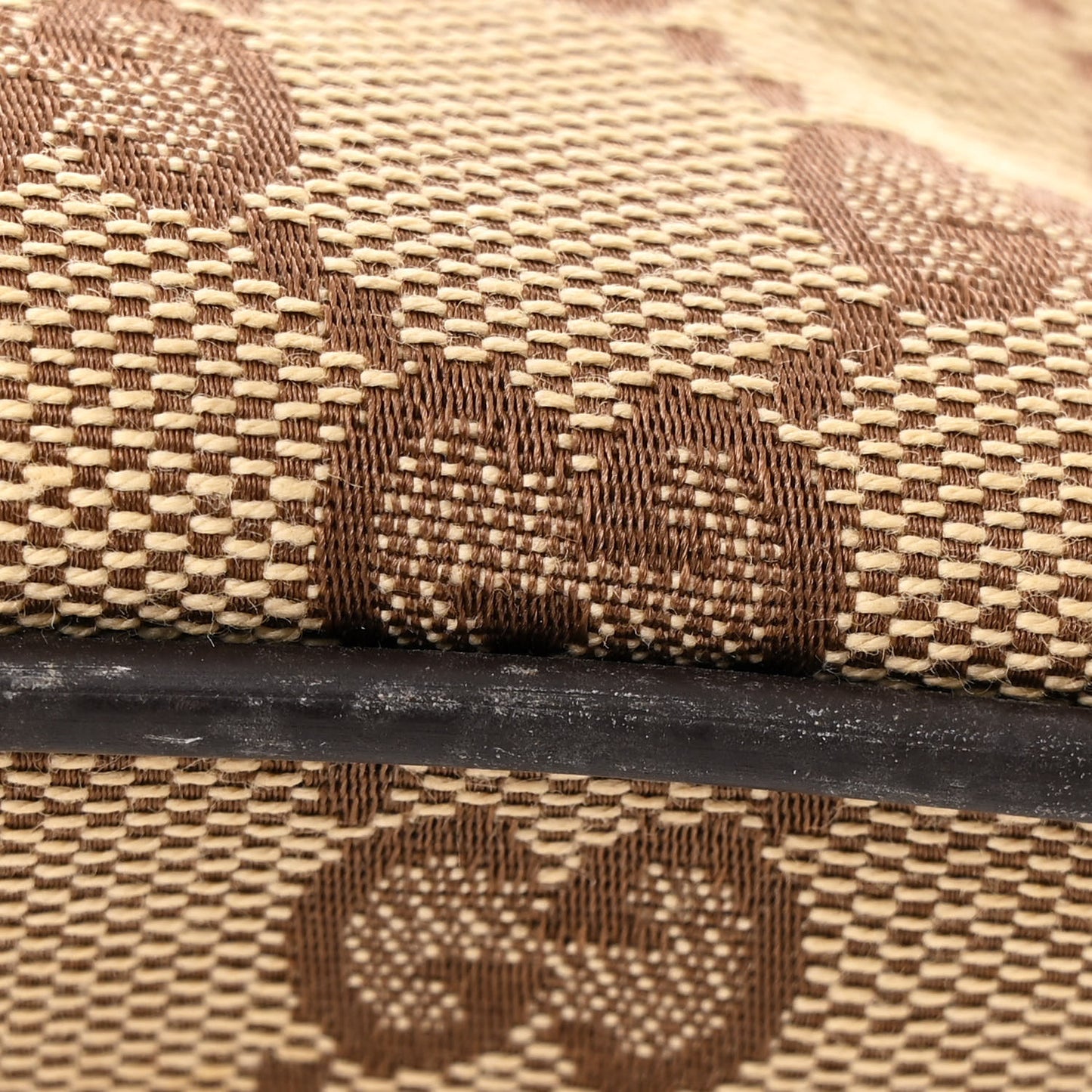 Monogram Web Small Flat Messenger Bag Brown
