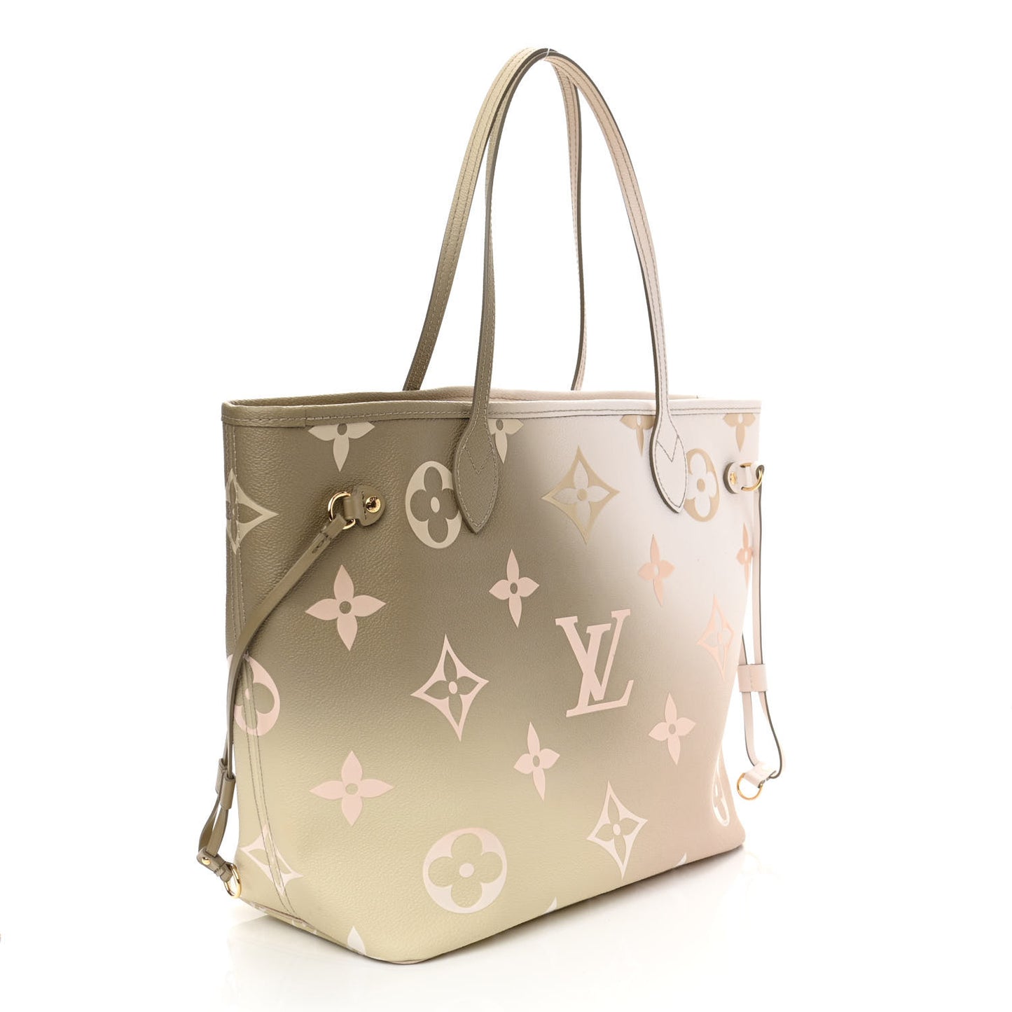 Monogram Giant Spring In The City Neverfull MM Sunset Kaki