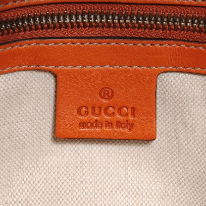 Gucci Leather Large GG Running Tote Orange 6 of 7