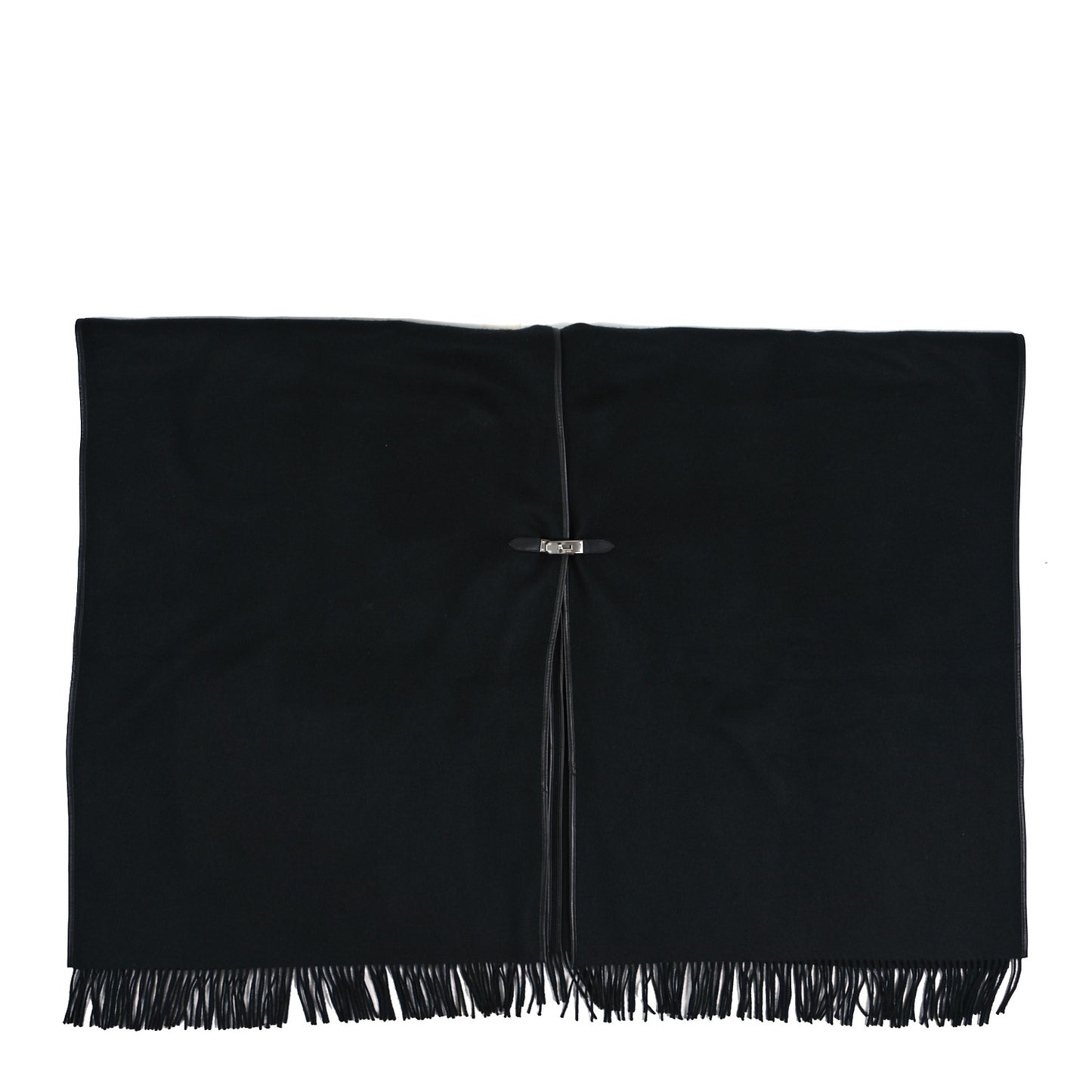 Cashmere Lambskin Kelly Poncho Black