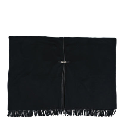 Hermes Cashmere Lambskin Kelly Poncho Black 1 of 4