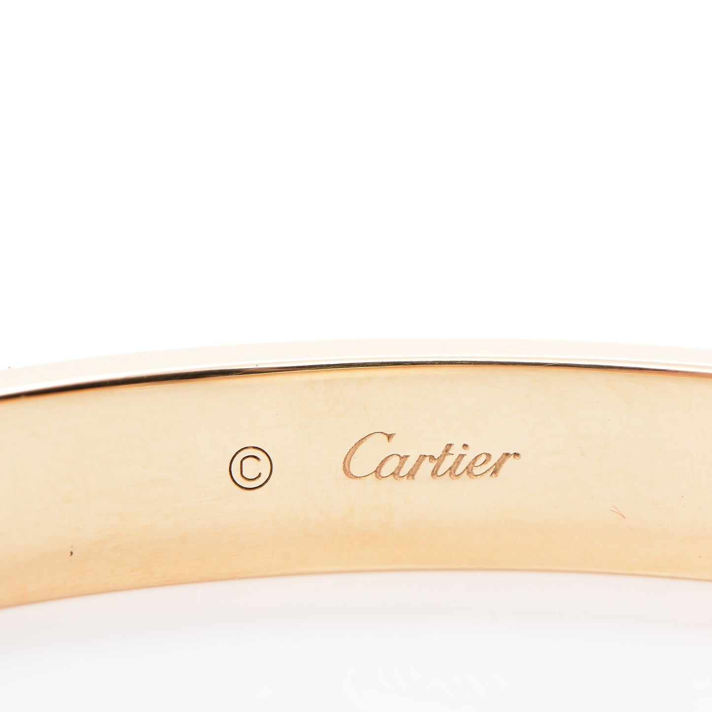 18K Yellow Gold 4 Diamond LOVE Bracelet 19