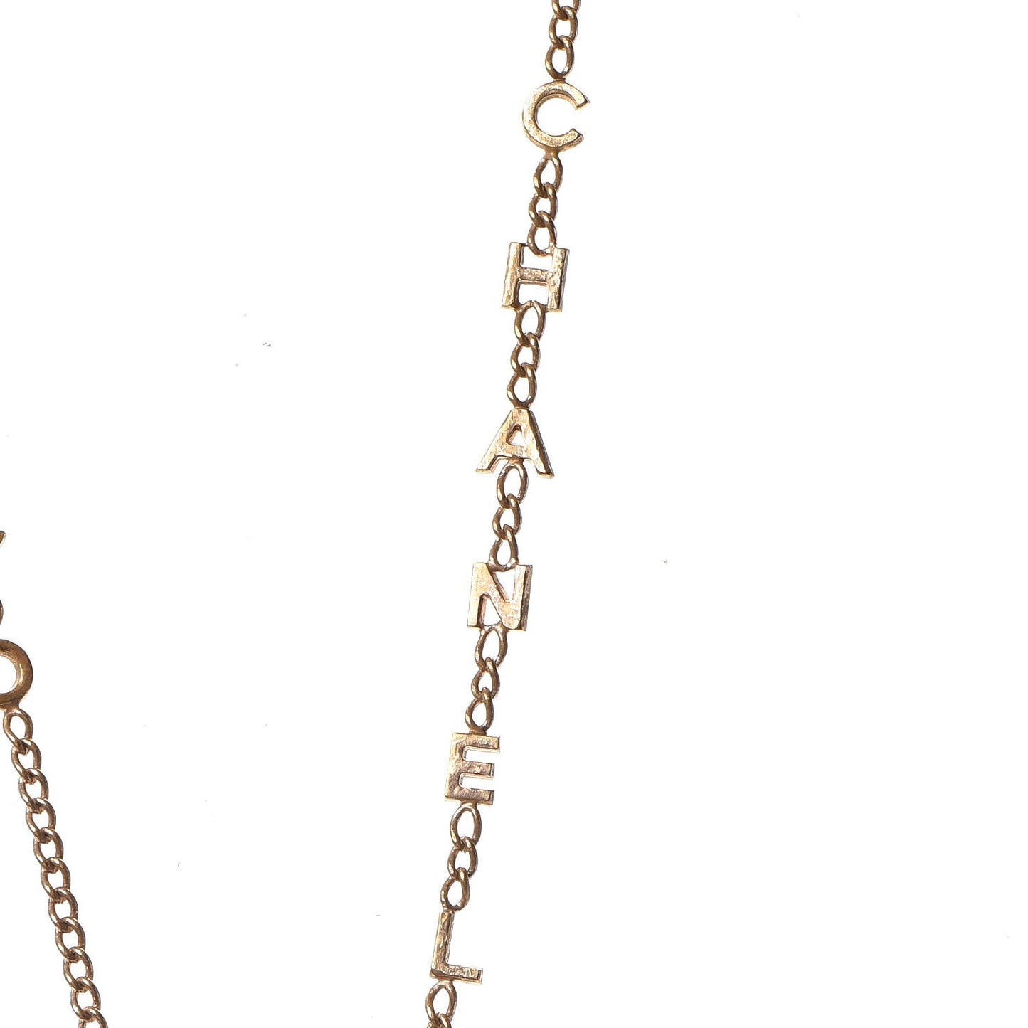 Coco CC Pendant Necklace Gold