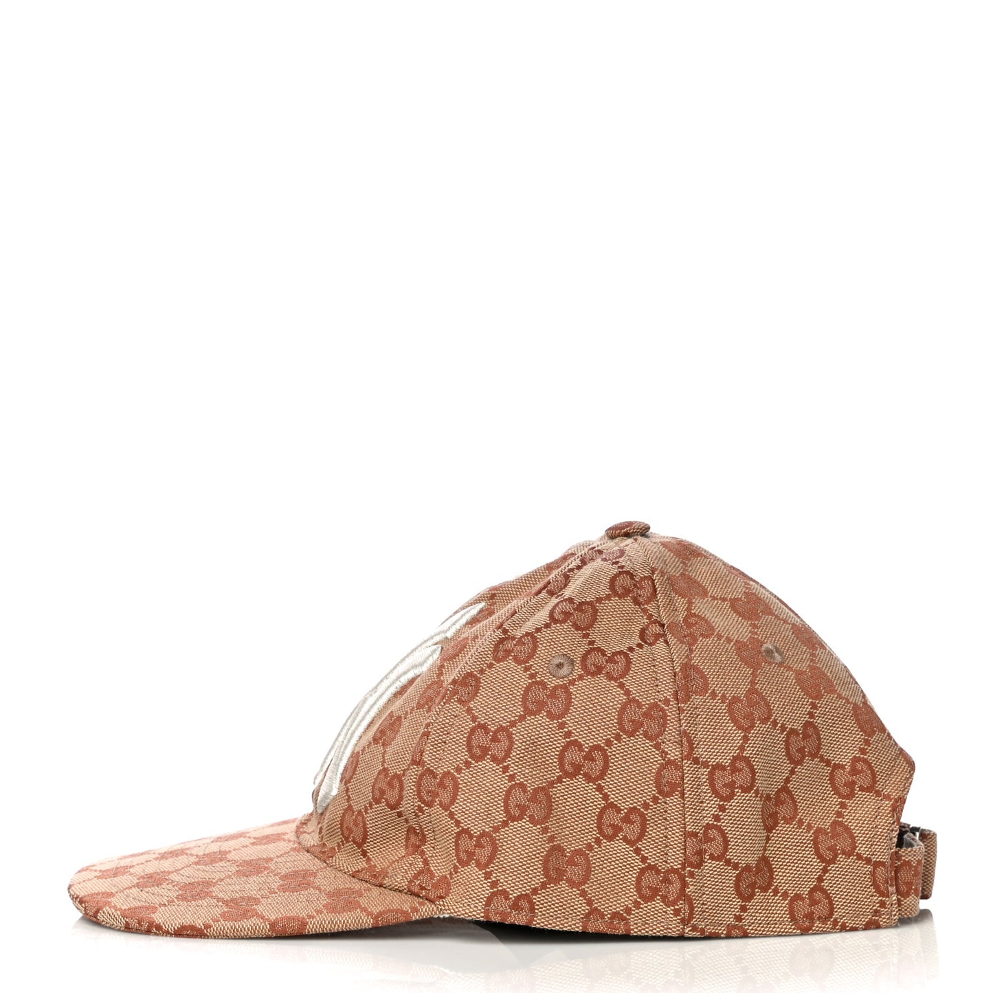 X MLB Monogram NY Yankees Baseball Hat 57-61 Beige Ruggine