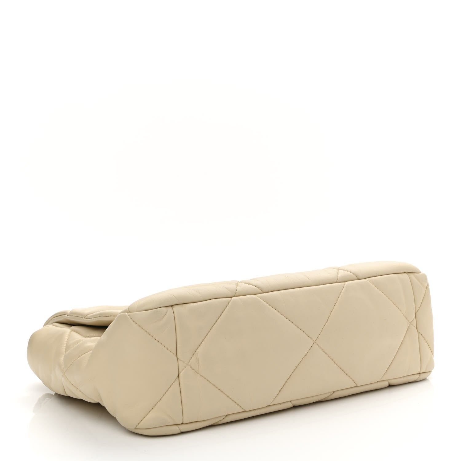 Chanel Lambskin Quilted Large Chanel 19 Flap Beige 4 of 11