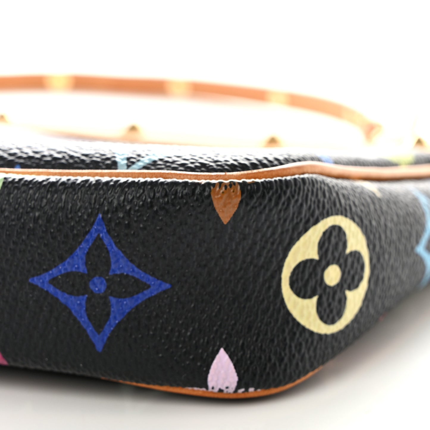 Monogram Multicolor Pochette Accessories Black