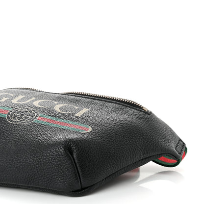 Gucci Grained Calfskin Small Logo Belt Bag Black 10 of 10