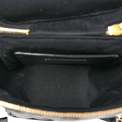 Saint Laurent Grain de Poudre Quilted 80's Vanity Bag Black 5 of 11