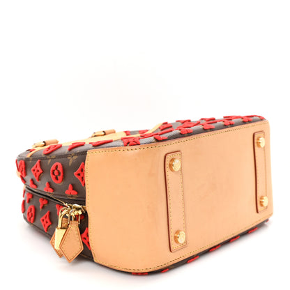 Louis Vuitton Monogram Tuffetage Deauville Cube Red 4 of 10