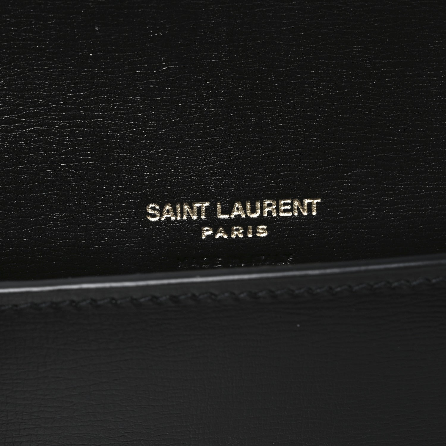 Saint Laurent Calfskin Monogram Cassandre Phone Holder With Strap Black 6 of 10