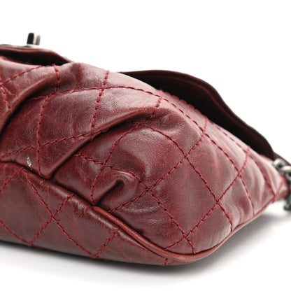 Chanel Caviar Aged Calfskin Medium Bubble Graphic Messenger Bag Dark Red 11 of 13