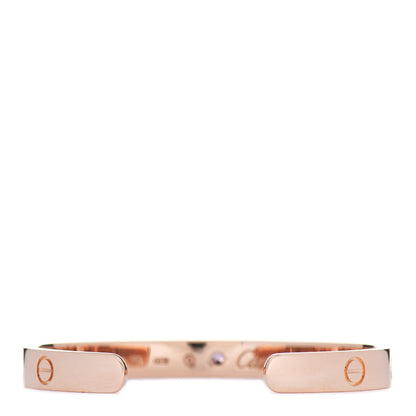 Cartier 18K Pink Gold Pink Sapphire LOVE Cuff Bracelet 16 3 of 5
