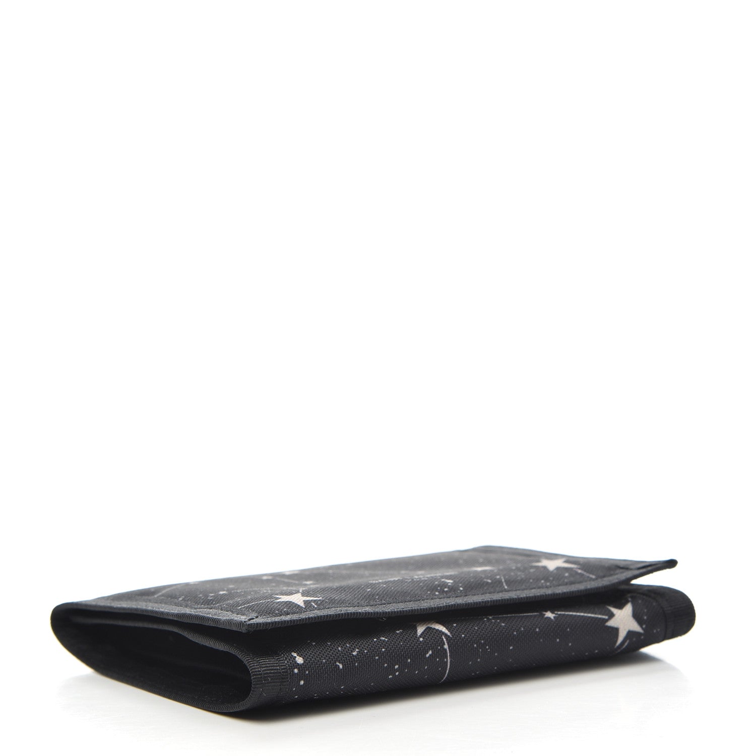 Saint Laurent Nylon Constellation Print Tiny Buffalo Wallet Black 4 of 6