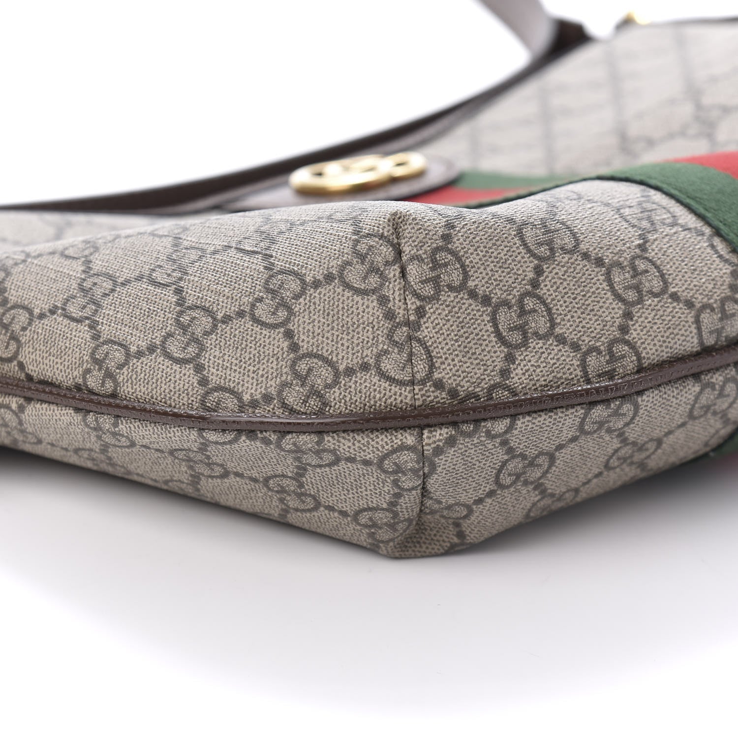 Gucci GG Supreme Monogram Web Small Ophidia Half Moon Hobo Brown 6 of 11