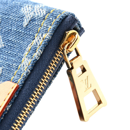 Louis Vuitton Monogram Denim Key Pouch Denim Blue 7 of 9