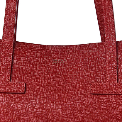 Tom Ford Grained Calfskin Small T Tote Red 6 of 14