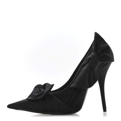 Balenciaga Stretch Cupro Nylon Jersey Knife Knot 110mm Pumps 36 Black 1 of 9