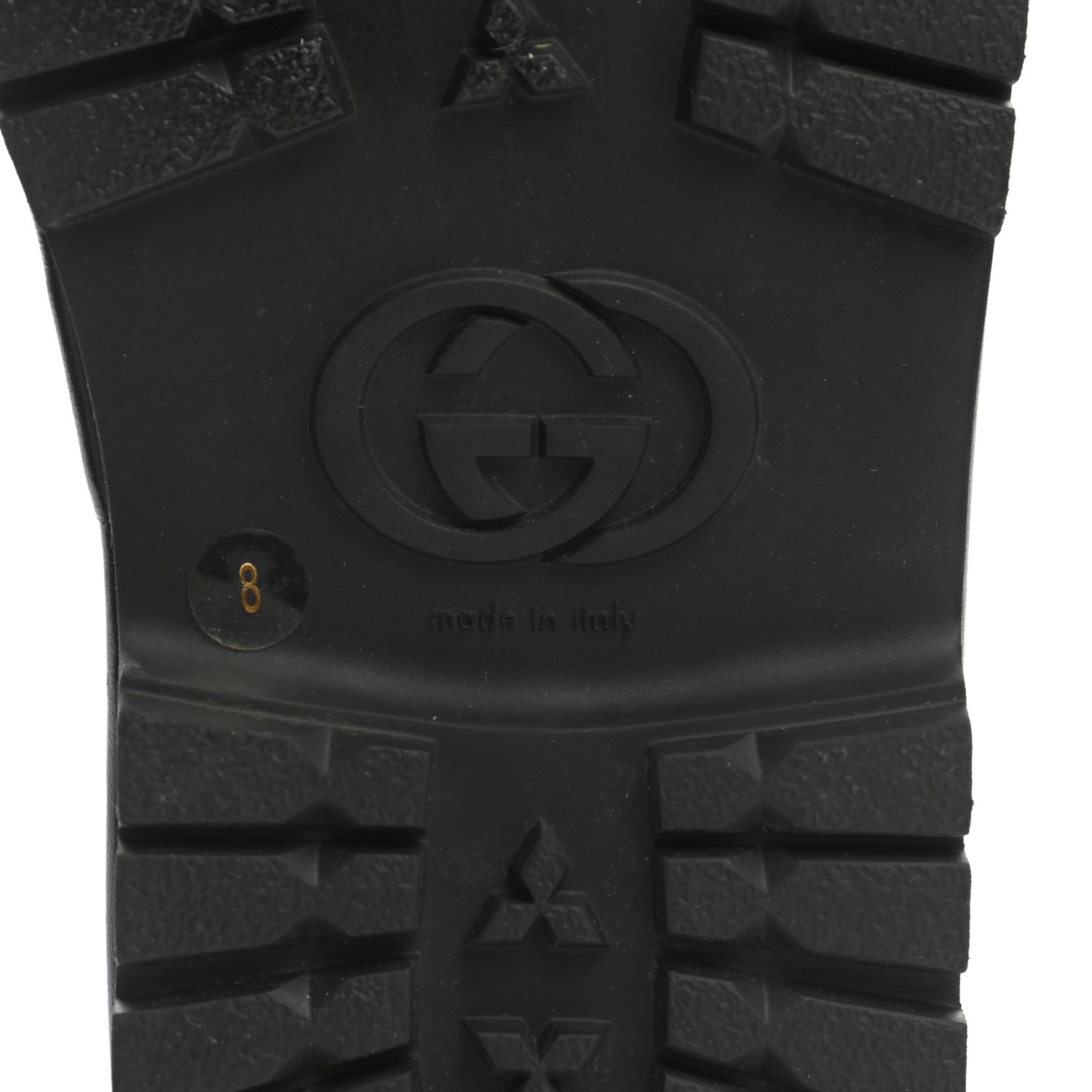 Gucci Goatskin Mens Horsebit Lug Sole Slippers 8 Black 8 of 10