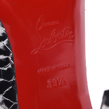 Christian Louboutin Calfskin Craquele So Kate Booty 110 Ankle Boots 39.5 Silver 6 of 8