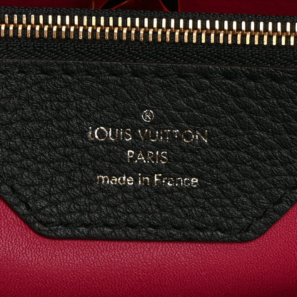 Louis Vuitton Taurillon Capucines MM Black Fuchsia 6 of 10
