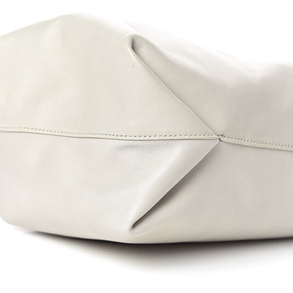 Saint Laurent Lambskin Small Teddy Bucket Bag White 8 of 10