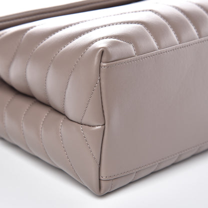 Saint Laurent Calfskin Y Quilted Monogram Medium Loulou Chain Satchel Mink 6 of 9
