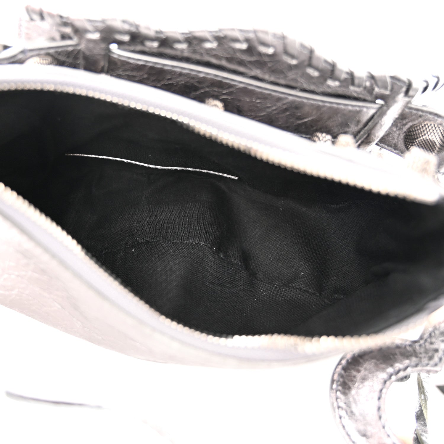 Balenciaga Metallic Agneau Arena Le Cagole Shoulder Bag XS Silver 5 of 10
