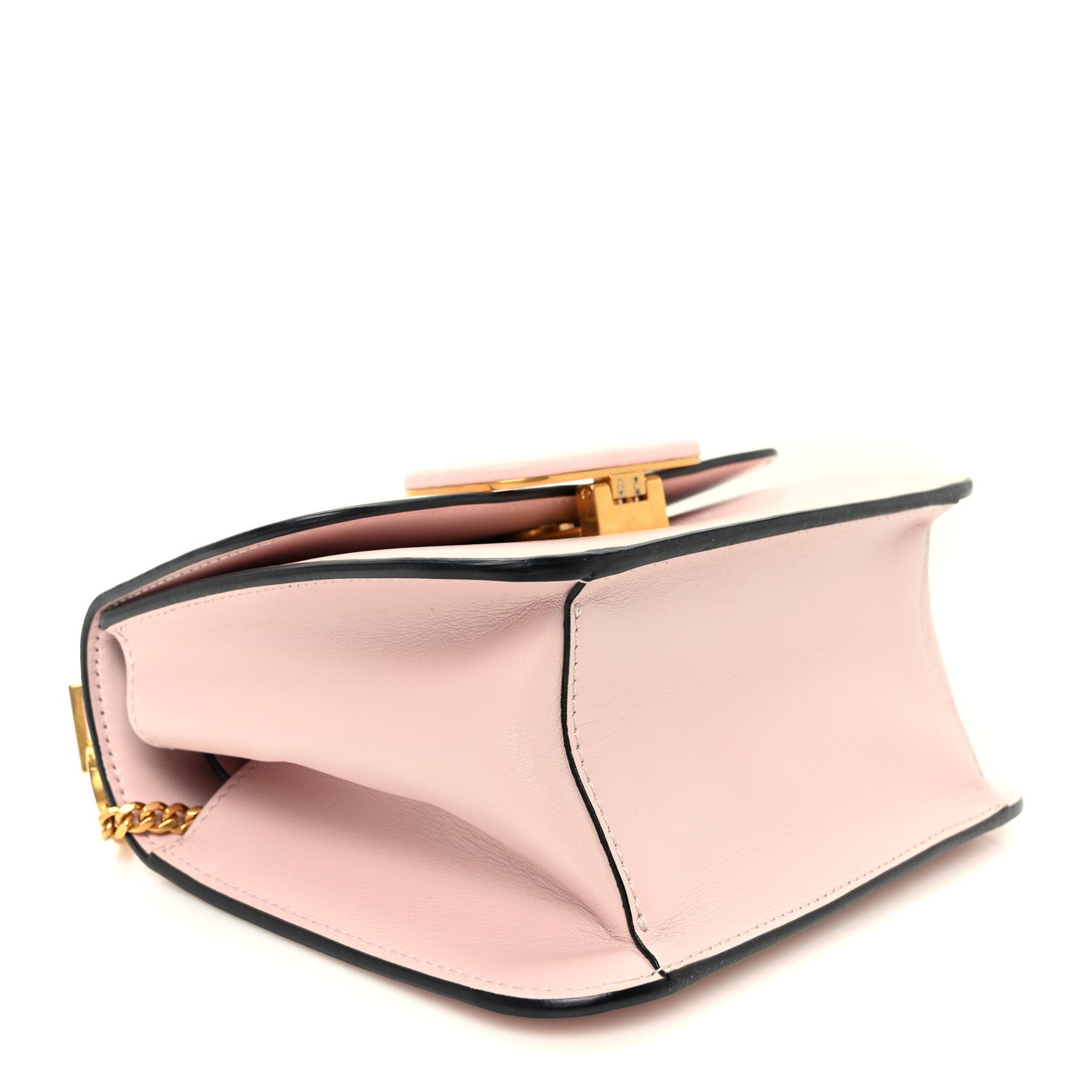 Grainy Calfskin Small VSling Shoulder Bag Water Rose