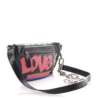 Balenciaga Agneau Arena Car Tag XXS Souvenir Belt Bag Black TBC 3 of 7