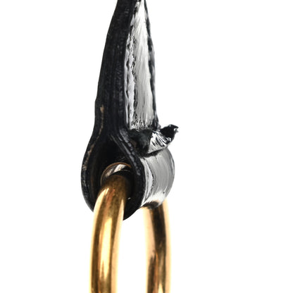 Saint Laurent Crocodile Embossed Patent Large Muse Black 16 of 16