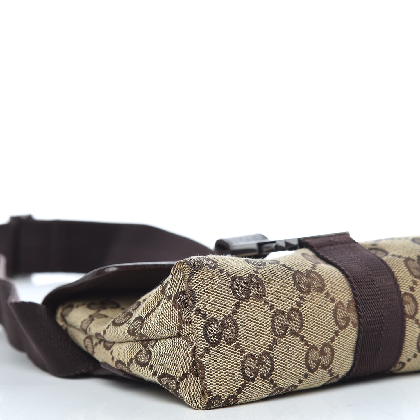Monogram Waist Pouch Bag Dark Brown