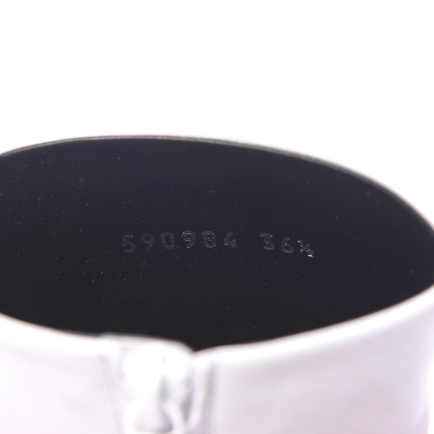 Balenciaga Sheepskin Typo Ankle Booties 36.5 White 10 of 11