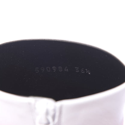 Balenciaga Sheepskin Typo Ankle Booties 36.5 White 10 of 11