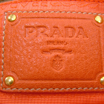Prada Cervo Deerskin Pleats Hobo Corallo 7 of 11