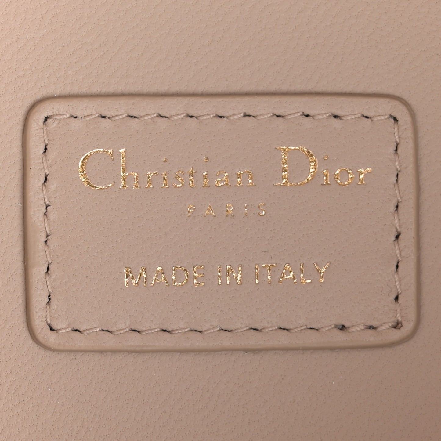 Lambskin Cannage Micro Lady Dior Vanity Case Light Beige