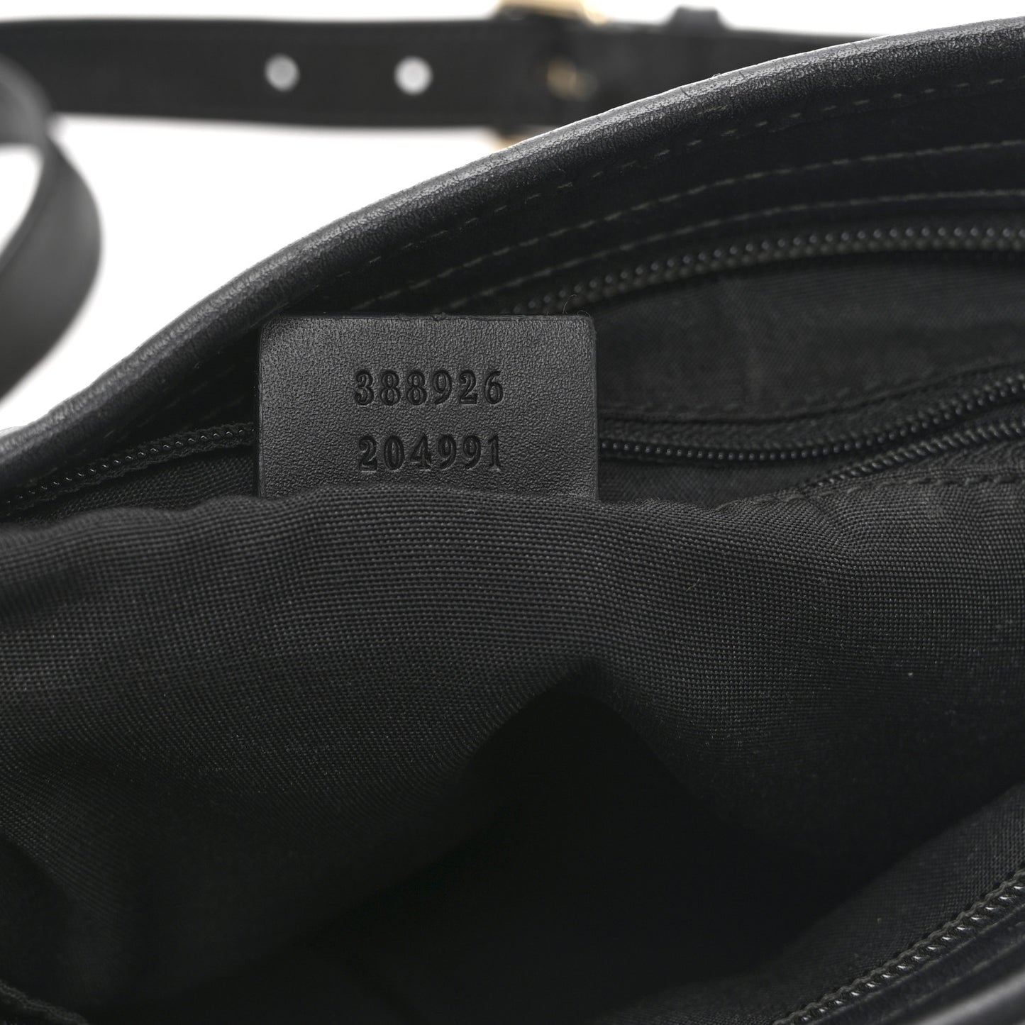 GG Monogram Web Flat Messenger Bag Black